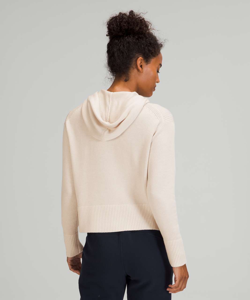 Lululemon Double Knit Sweater Hoodie - White Opal