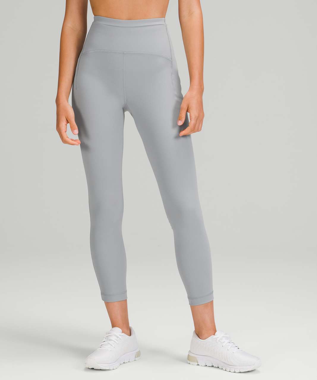 Lululemon Speed Wunder Tight *Asym - Free Spirit Ice Grey Black