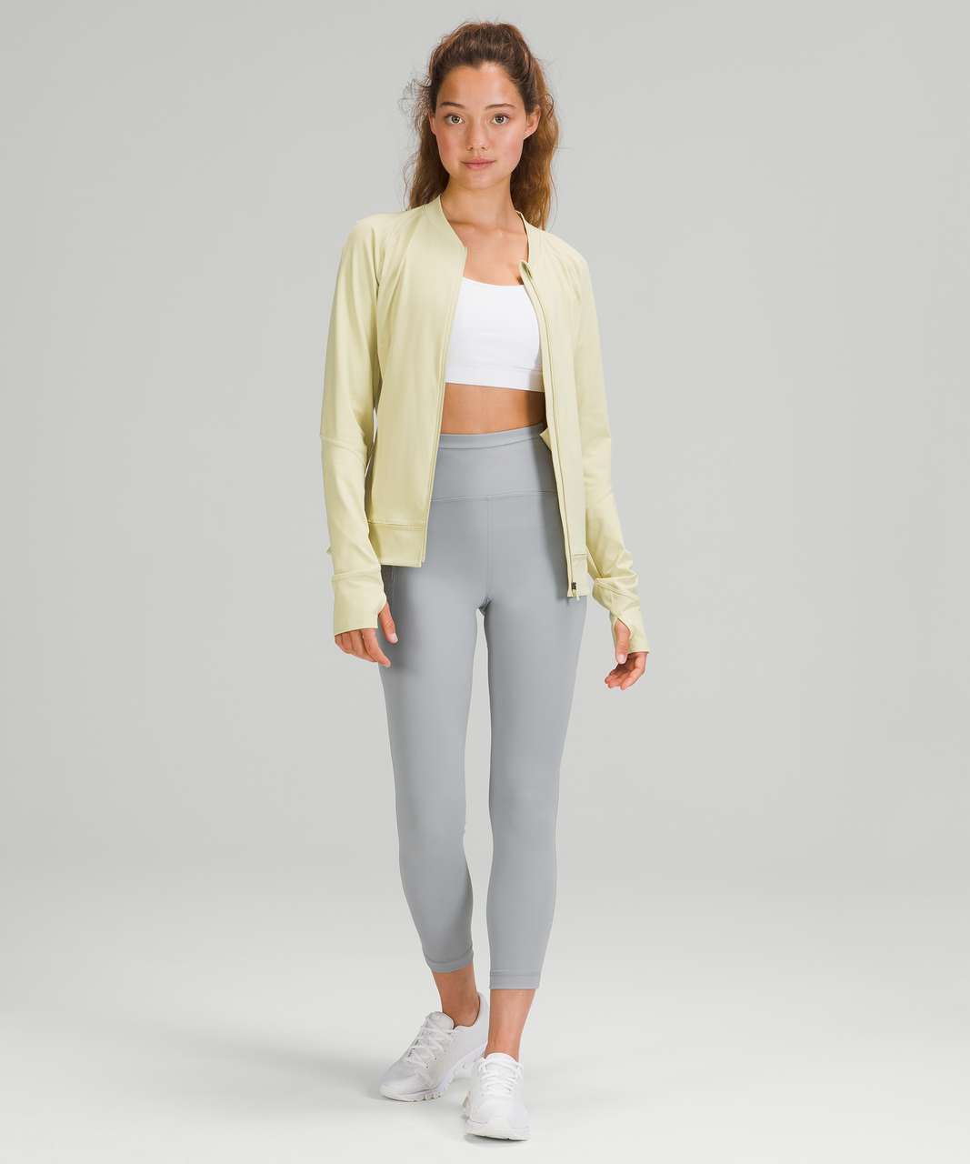 Lululemon Stretch High Rise Crop 23 - Rhino Grey - lulu fanatics