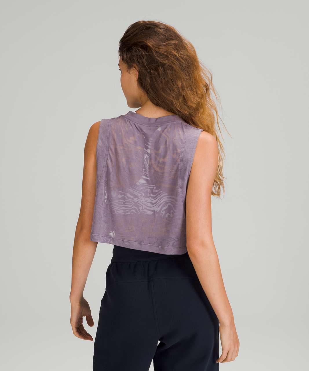 Lululemon All Yours Crop Tank Top *Veil - Dusky Lavender