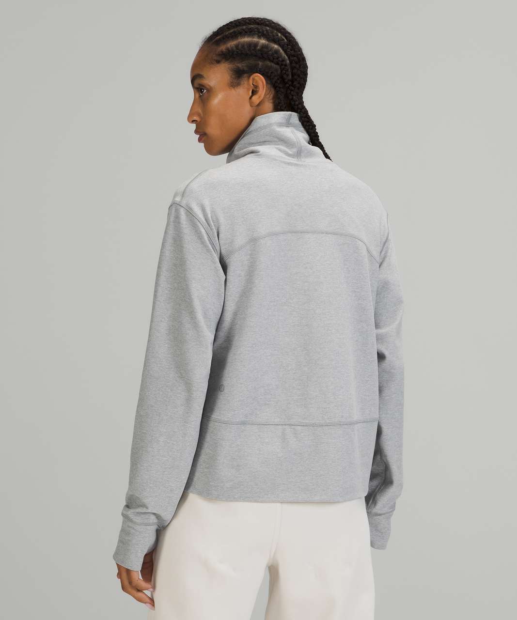 Lululemon Ready to Rulu Half-Zip Pullover - Heathered Raceway Grey