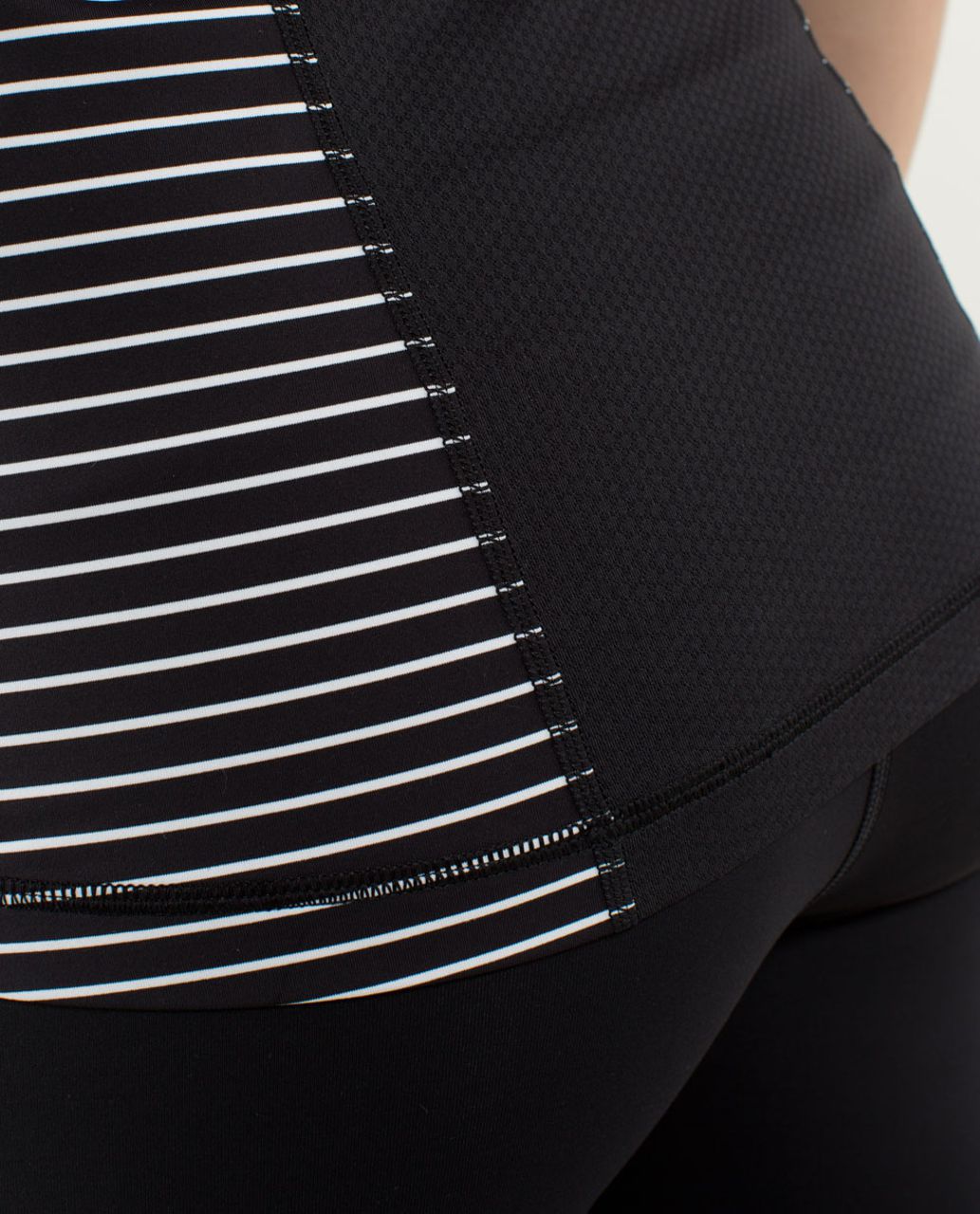 Lululemon Push Ur Limits Tank - Parallel Stripe Black White / Black