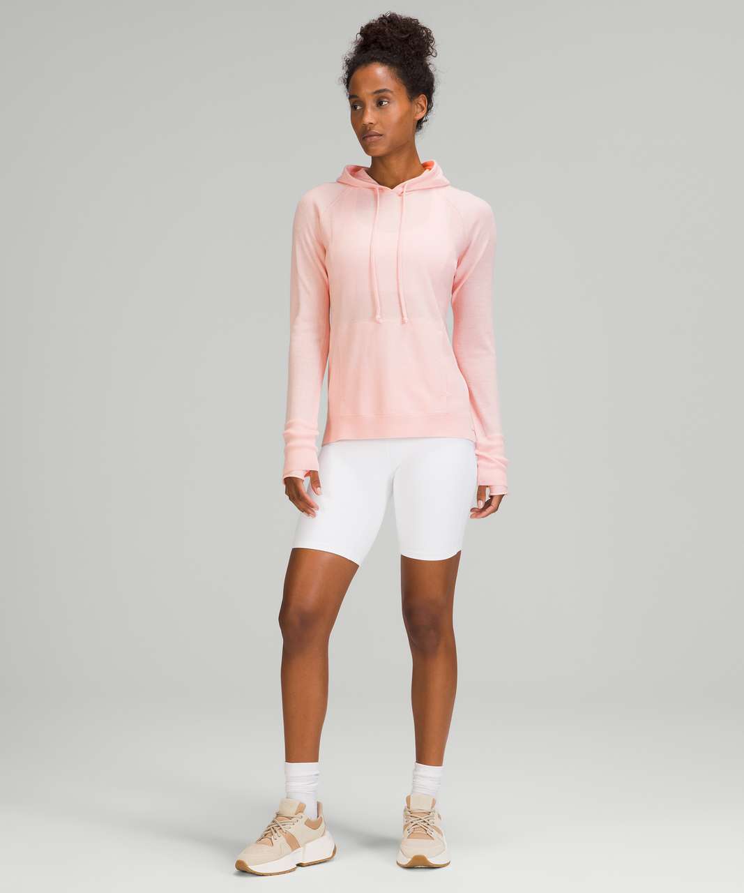 Lululemon Light Merino Wool Hoodie - Pink Mist