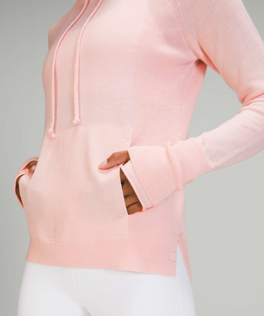 Lululemon Light Merino Wool Hoodie - Pink Mist