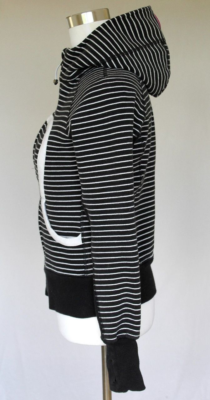 Lululemon Scuba Hoodie *Stretch - Parallel Stripe Black White - lulu  fanatics