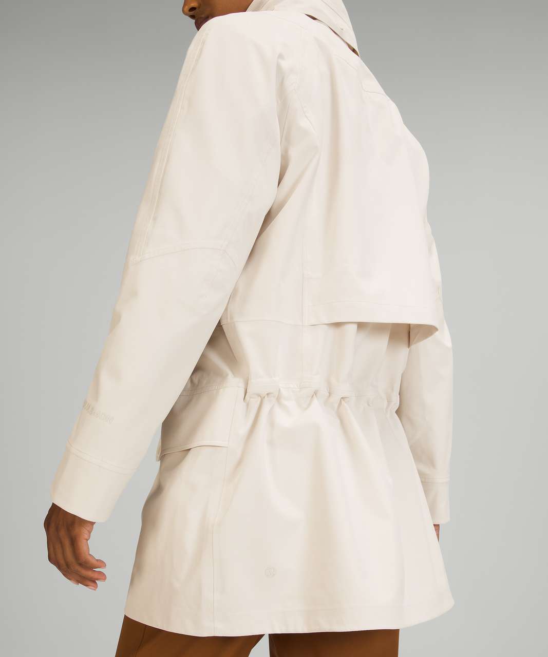 Lululemon StretchSeal Relaxed-Fit Long Rain Jacket - White Opal