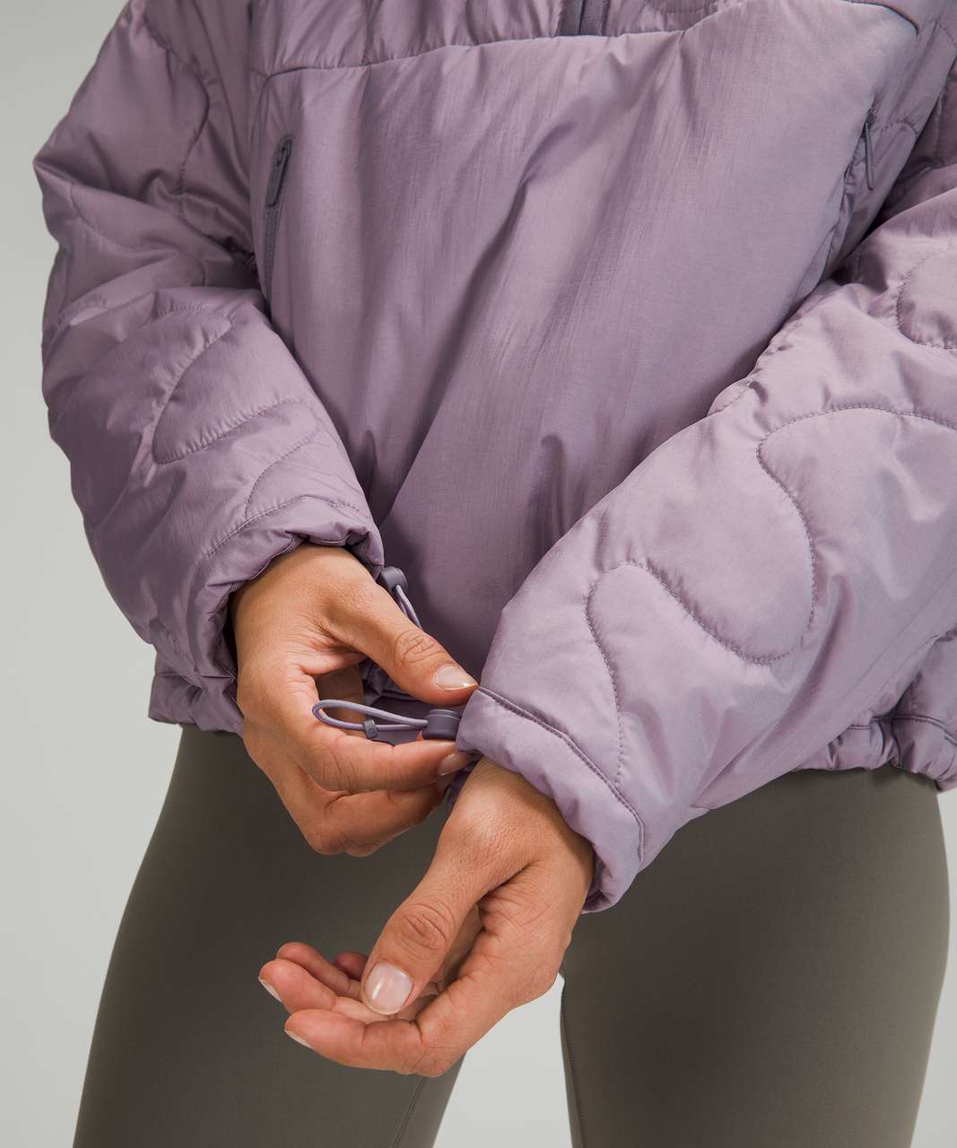 Lululemon Insulated Quilted Pullover Jacket - Heathered Dusky Lavender