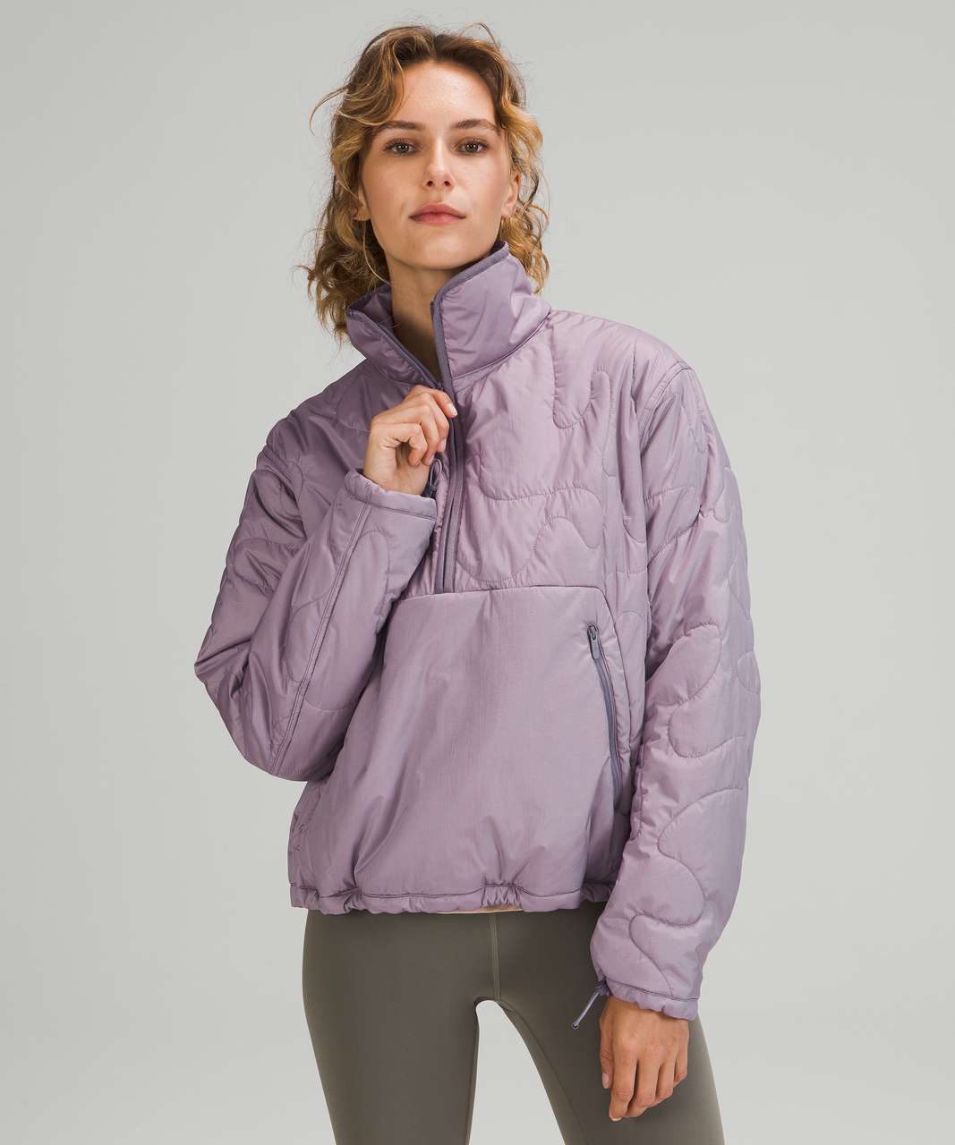 Lululemon Insulated Quilted Pullover Jacket - Heathered