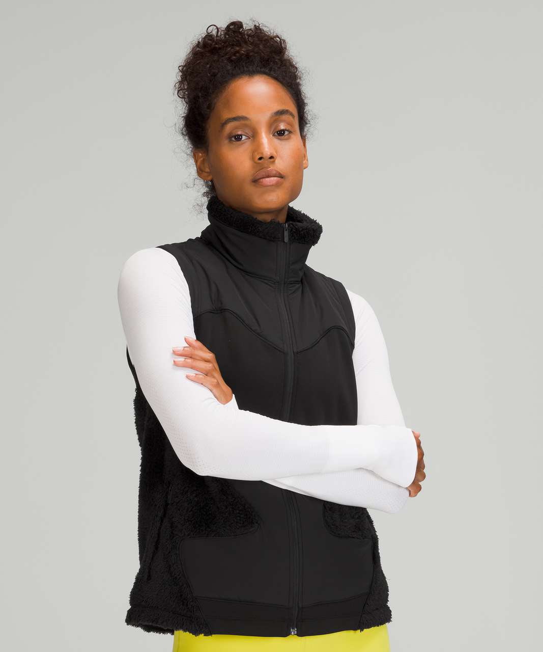 Lululemon Fleece Insulated Vest - Black - lulu fanatics