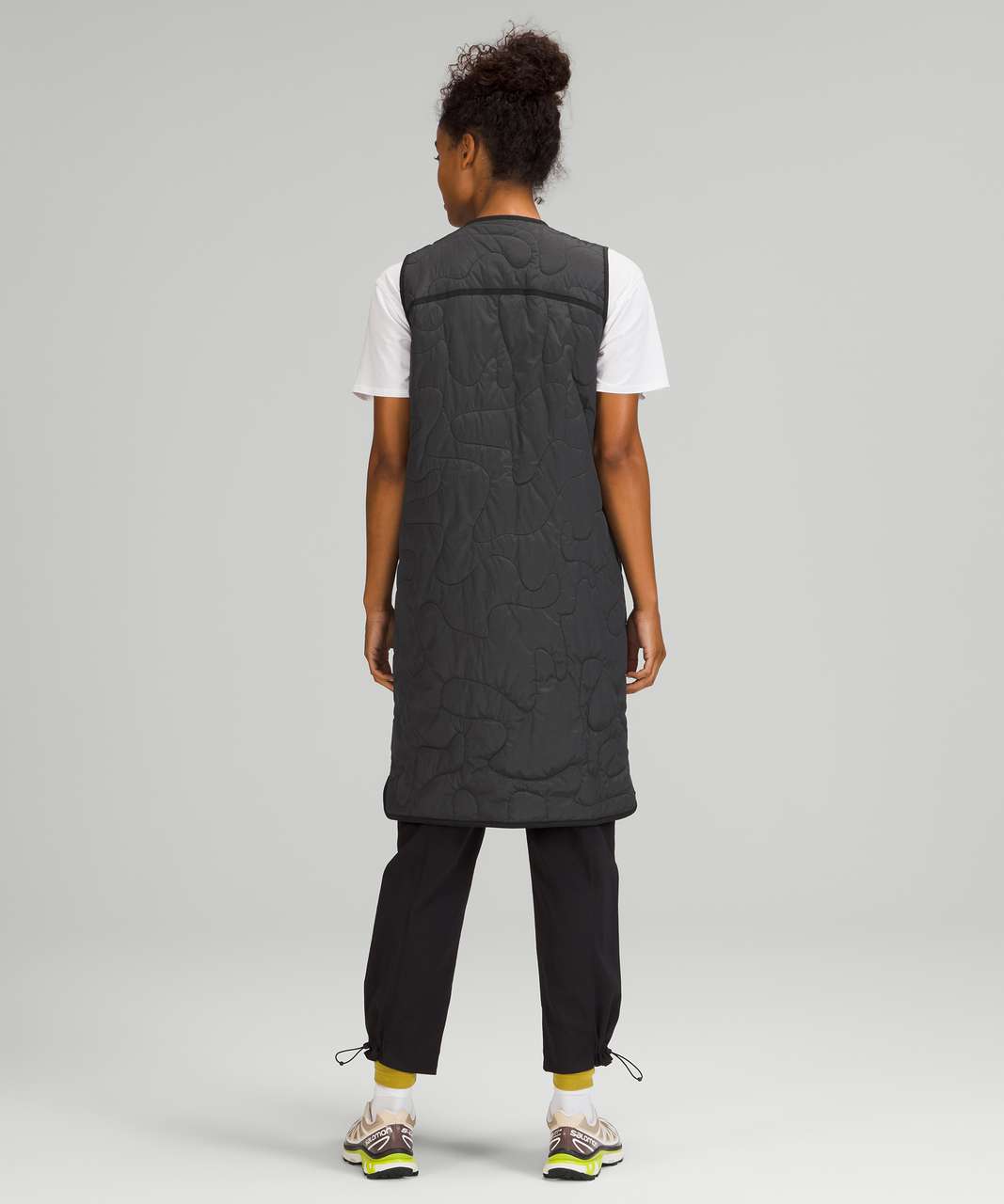 Lululemon Insulated Quilted Long Vest - Heathered Black