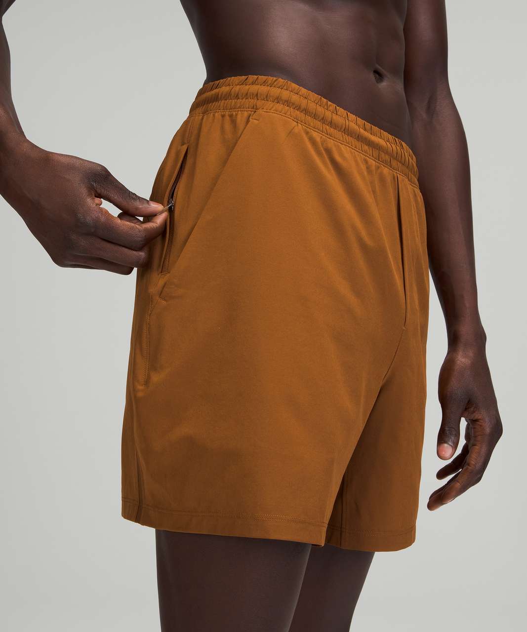 Lululemon Pace Breaker Linerless Short 5" - Copper Brown