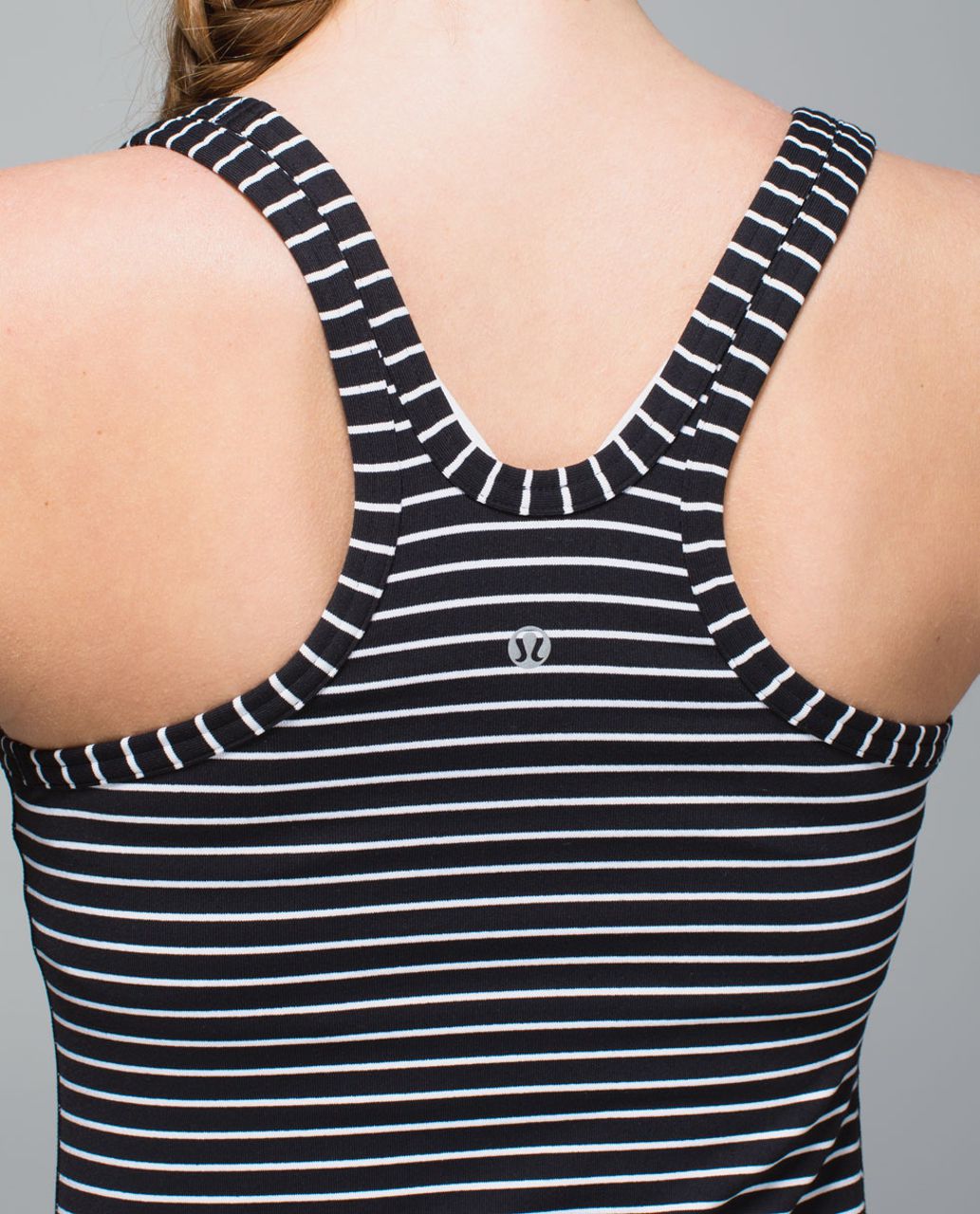 Lululemon Studio Racerback - Parallel Stripe Black White