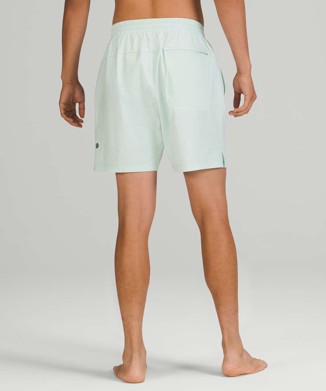 Lululemon Channel Cross Swim Short 7" - Submerge Dot Delicate Mint White