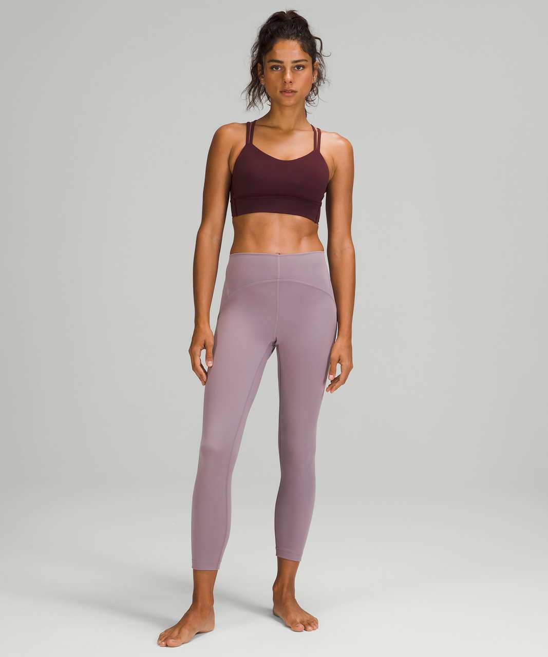 Lululemon Size 8 Instill HR Tight 25 Vintage Plum VTPM