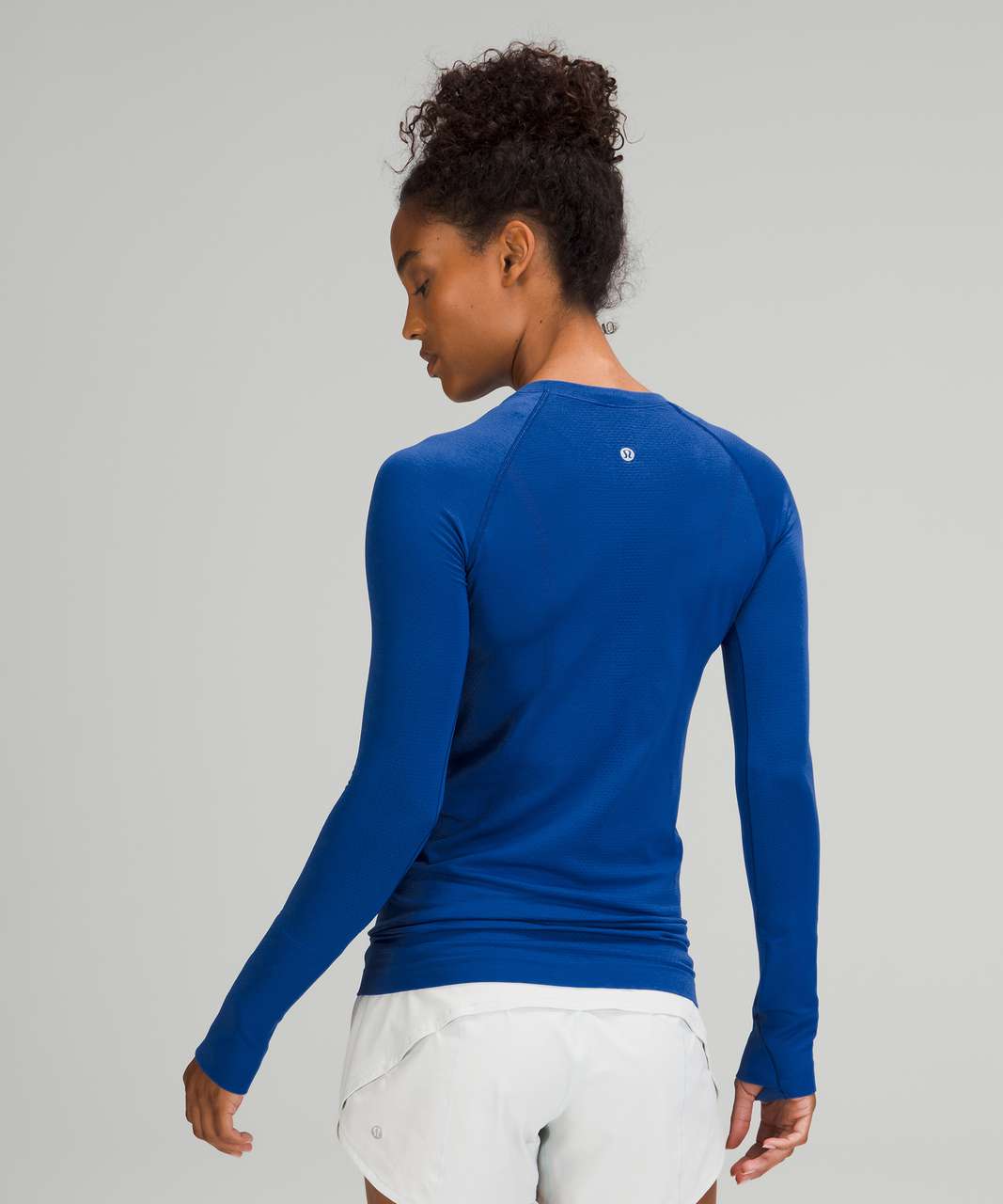 Lululemon Swiftly Tech Long Sleeve Symphony Blue Cross