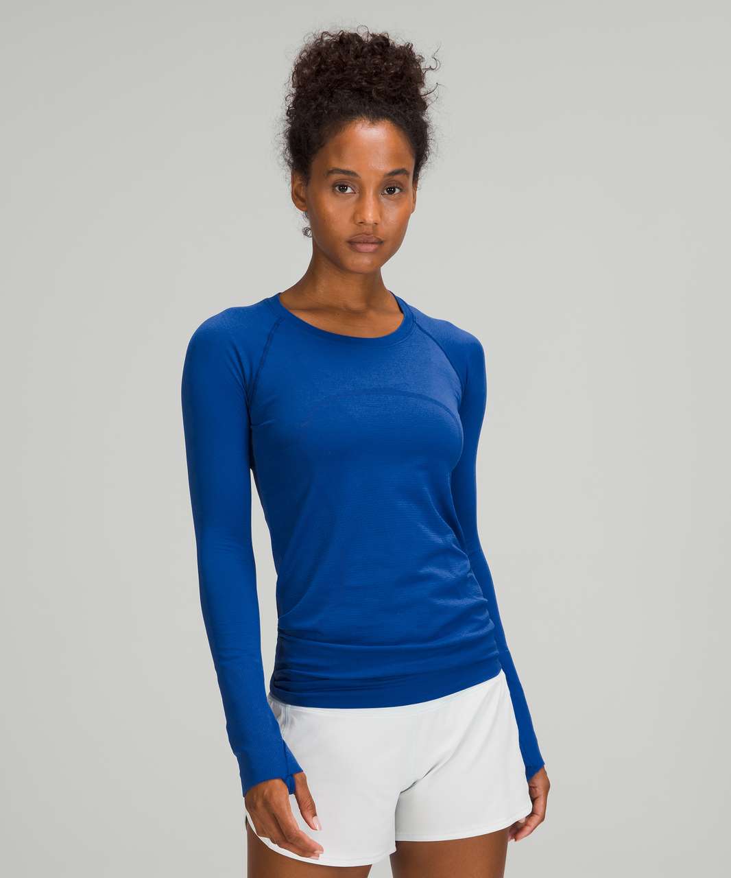 Lululemon Swiftly Tech Long Sleeve Shirt 2.0 - Symphony Blue / Symphony Blue  - lulu fanatics