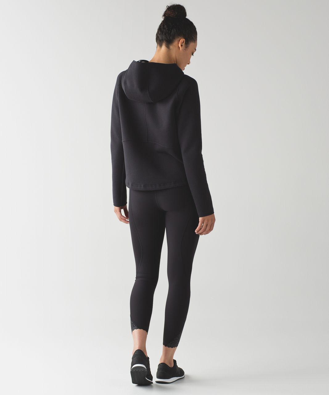 Lululemon City Bound Hoodie - Black / Heathered Medium Grey