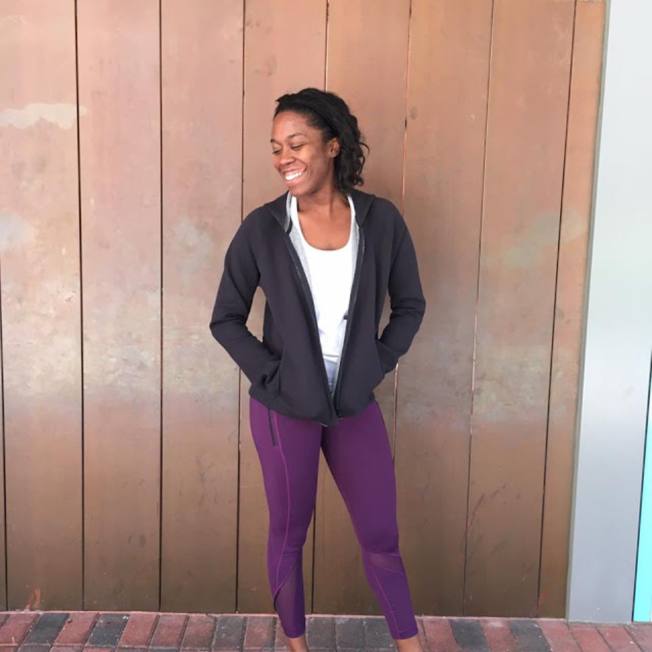 Lululemon City Bound Hoodie - Black / Heathered Medium Grey