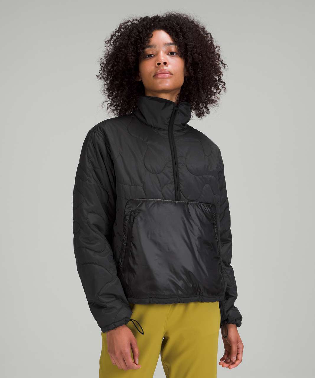 Lululemon Insulated Quilted Pullover Jacket - Heathered Black