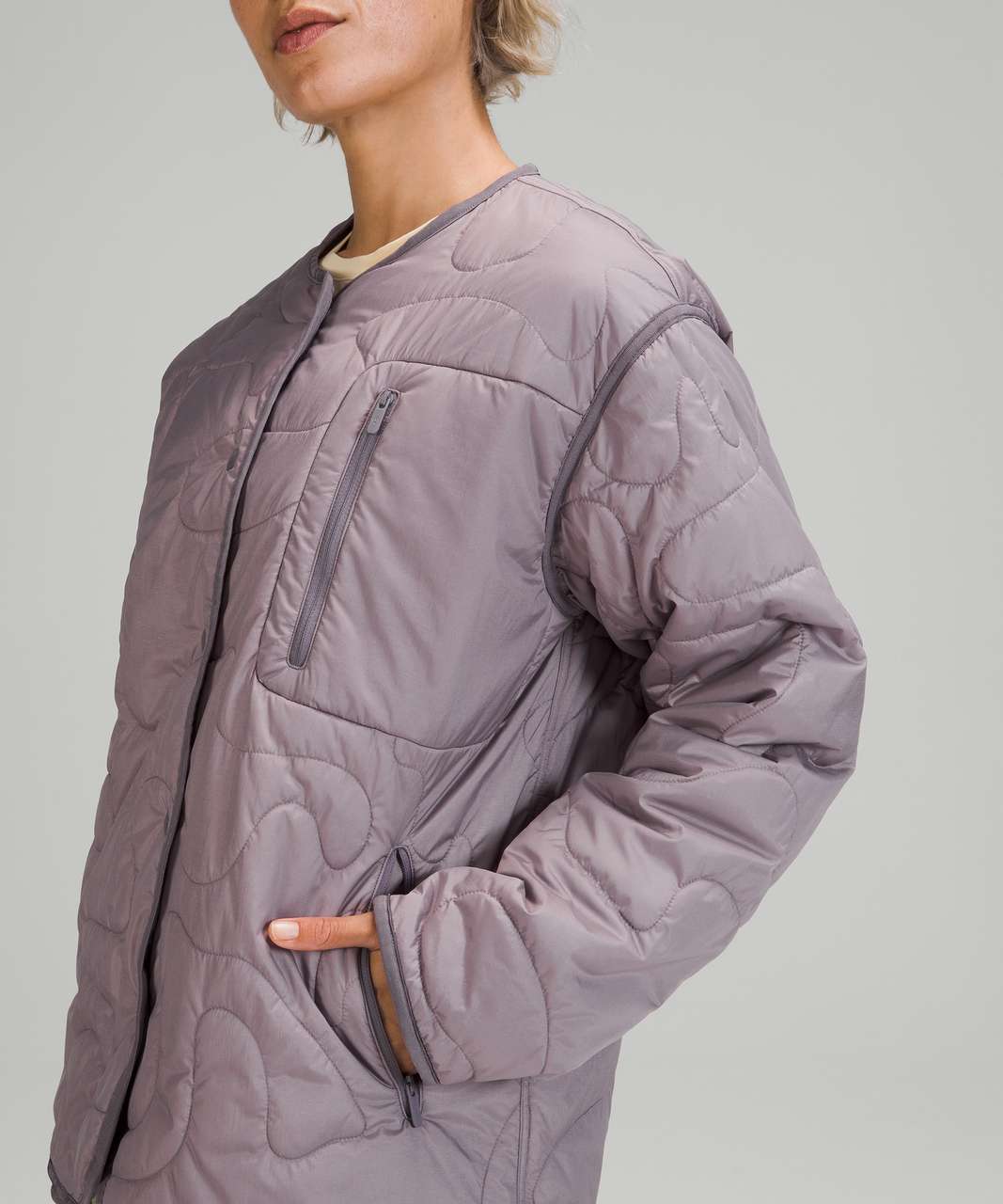 Lululemon Insulated Quilted Jacket - Heathered Dusky Lavender