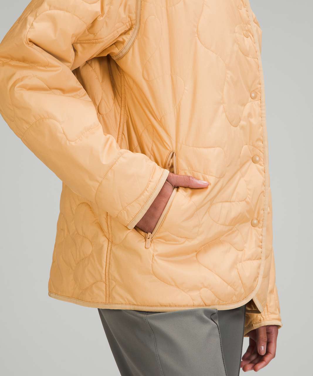 Lululemon Insulated Quilted Jacket - Heathered Pecan Tan