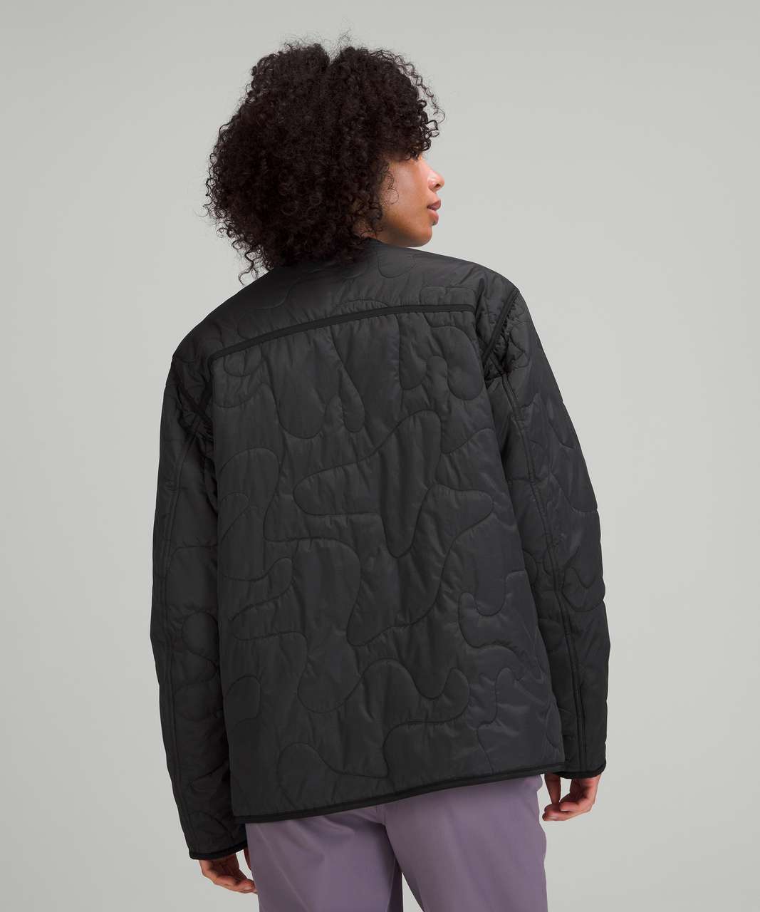 Lululemon Insulated Quilted Jacket - Heathered Black - lulu fanatics