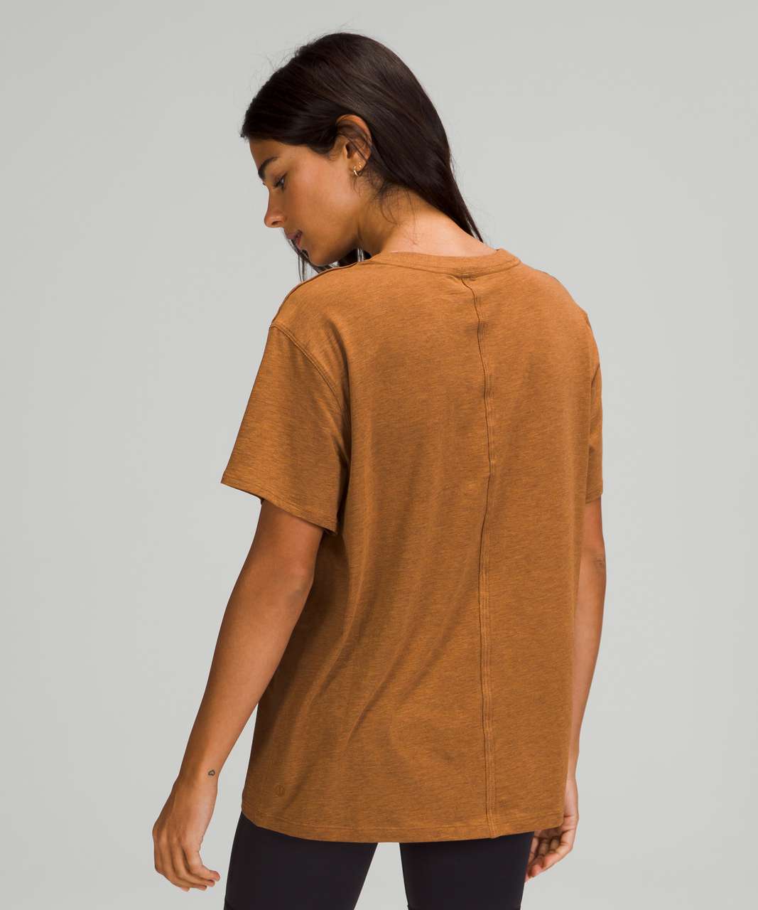 Lululemon All Yours Tee *Lightweight - Heathered Copper Brown