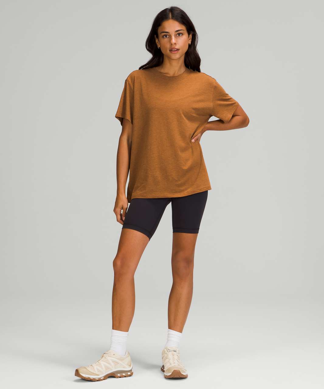 Lululemon All Yours Tee *Lightweight - Heathered Copper Brown