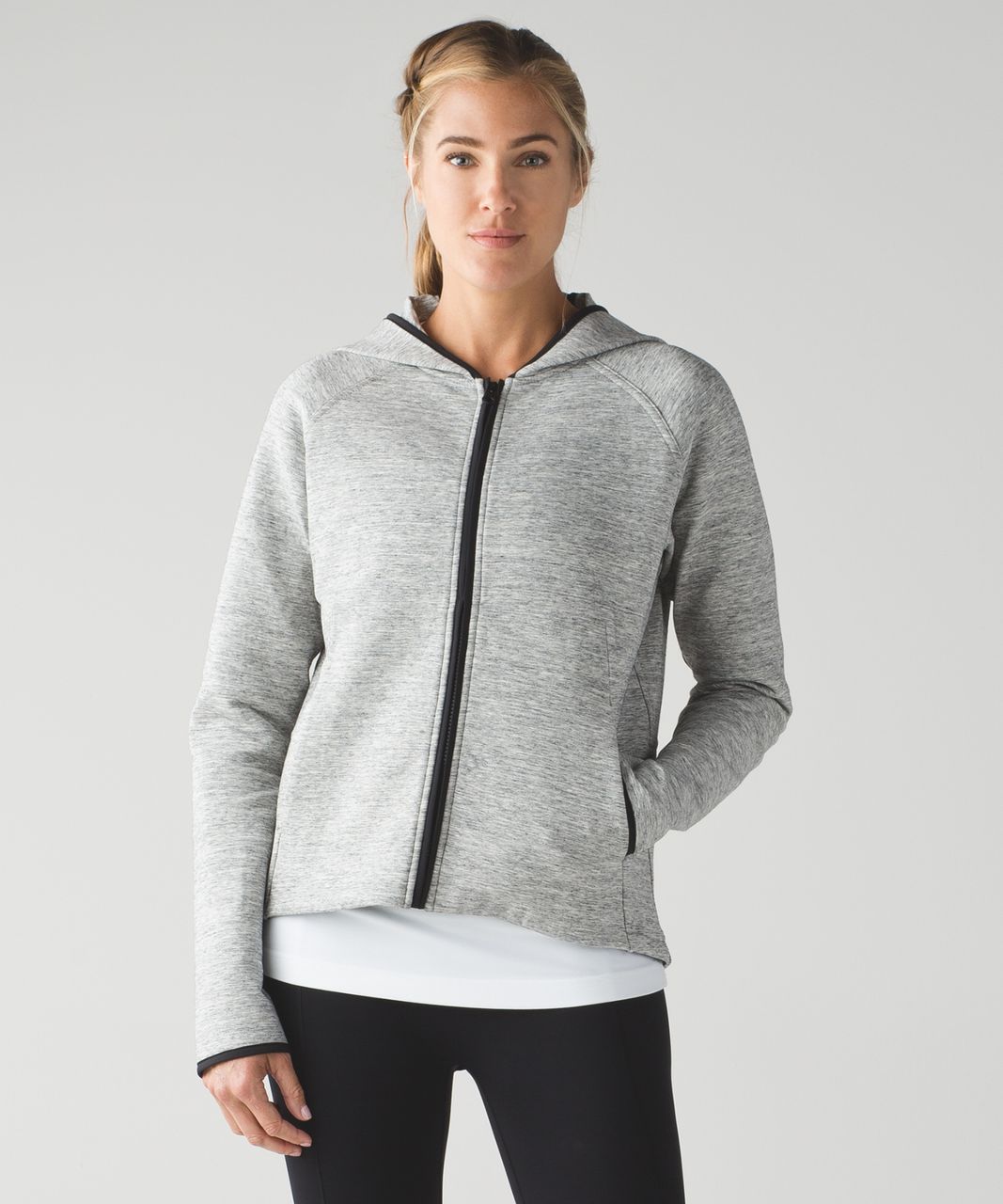 Lululemon City Bound Hoodie - Heathered Space Dyed Medium Grey / Heathered Space Dyed Medium Grey