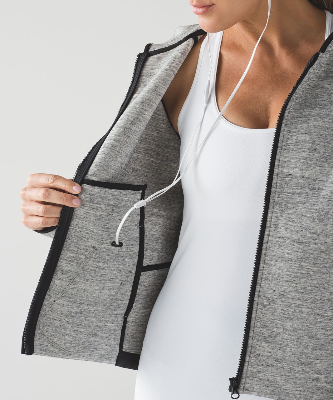 Lululemon City Bound Hoodie - Heathered Space Dyed Medium Grey / Heathered Space Dyed Medium Grey