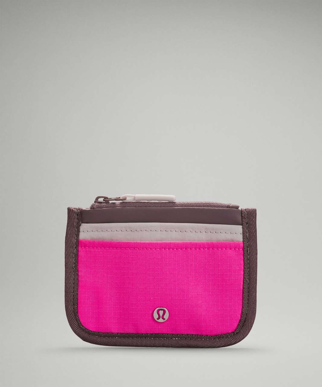 Lululemon True Identity Card Case - Pow Pink Light / Lunar Rock / Chrome