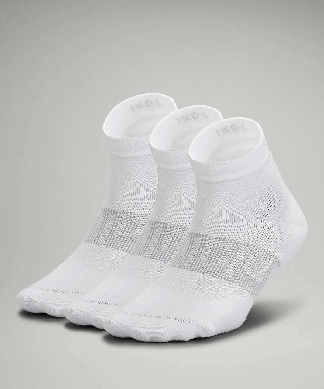 Lululemon Power Stride Ankle Sock *3 Pack - White - lulu fanatics