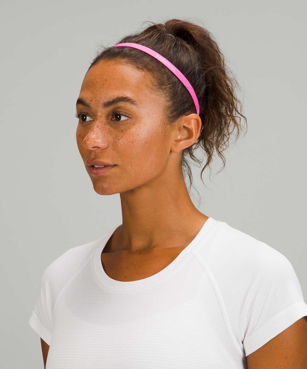 Lululemon Get in Line Headband *2 Pack - Dark Prism Pink / White