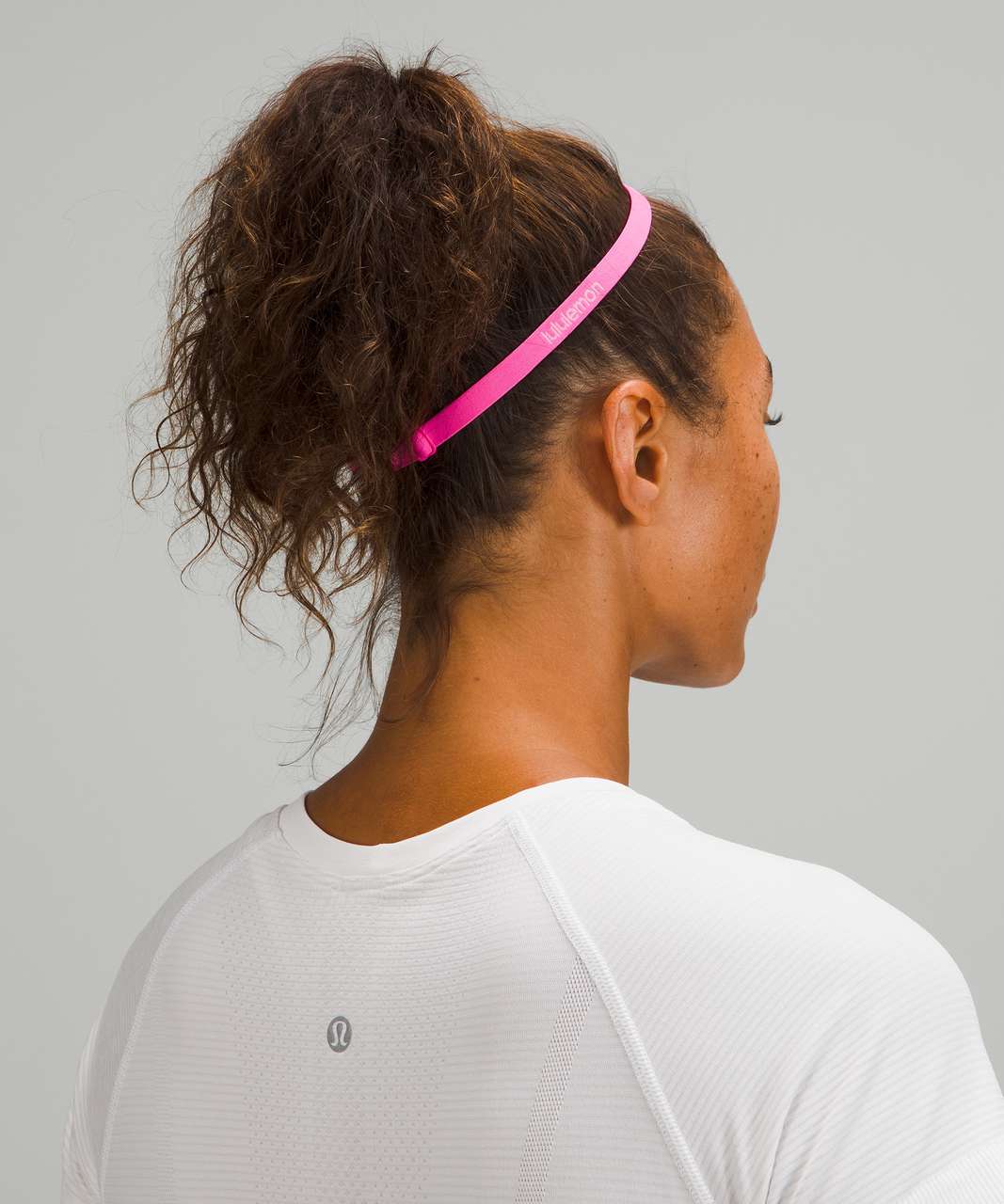 Lululemon Get in Line Headband *2 Pack - Dark Prism Pink / White