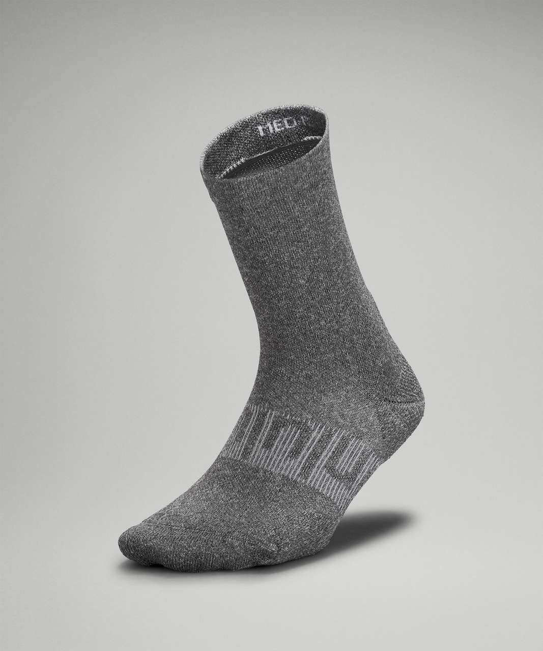 Lululemon Power Stride Crew Sock - Heathered Graphite Grey