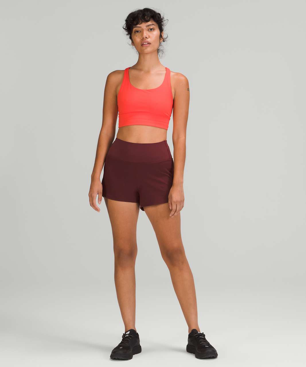 Lululemon Speed Up High-Rise Short 4" - Red Merlot