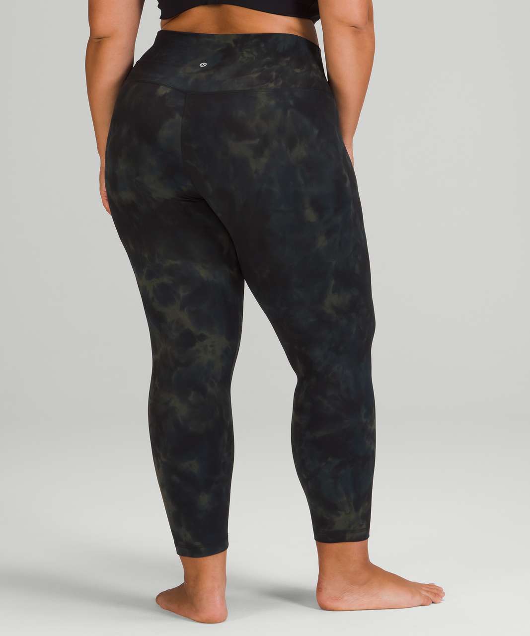 Lululemon Align High-Rise Crop 23" - Diamond Dye Graphite Grey Bronze Green