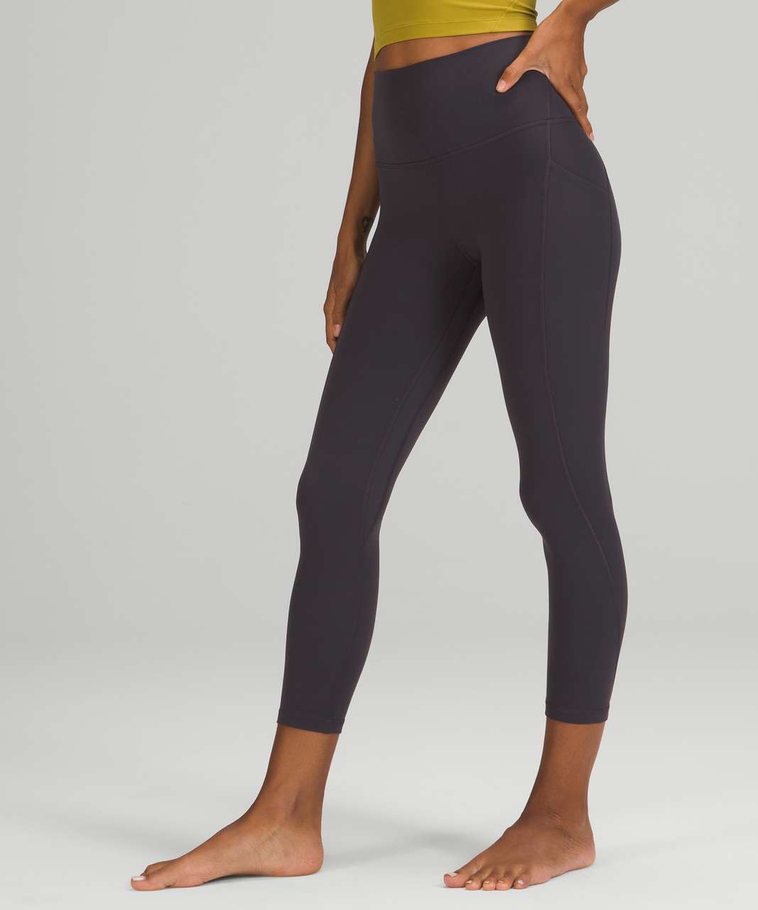 Lululemon Align High-Rise Crop with Pockets 23" - Black Granite