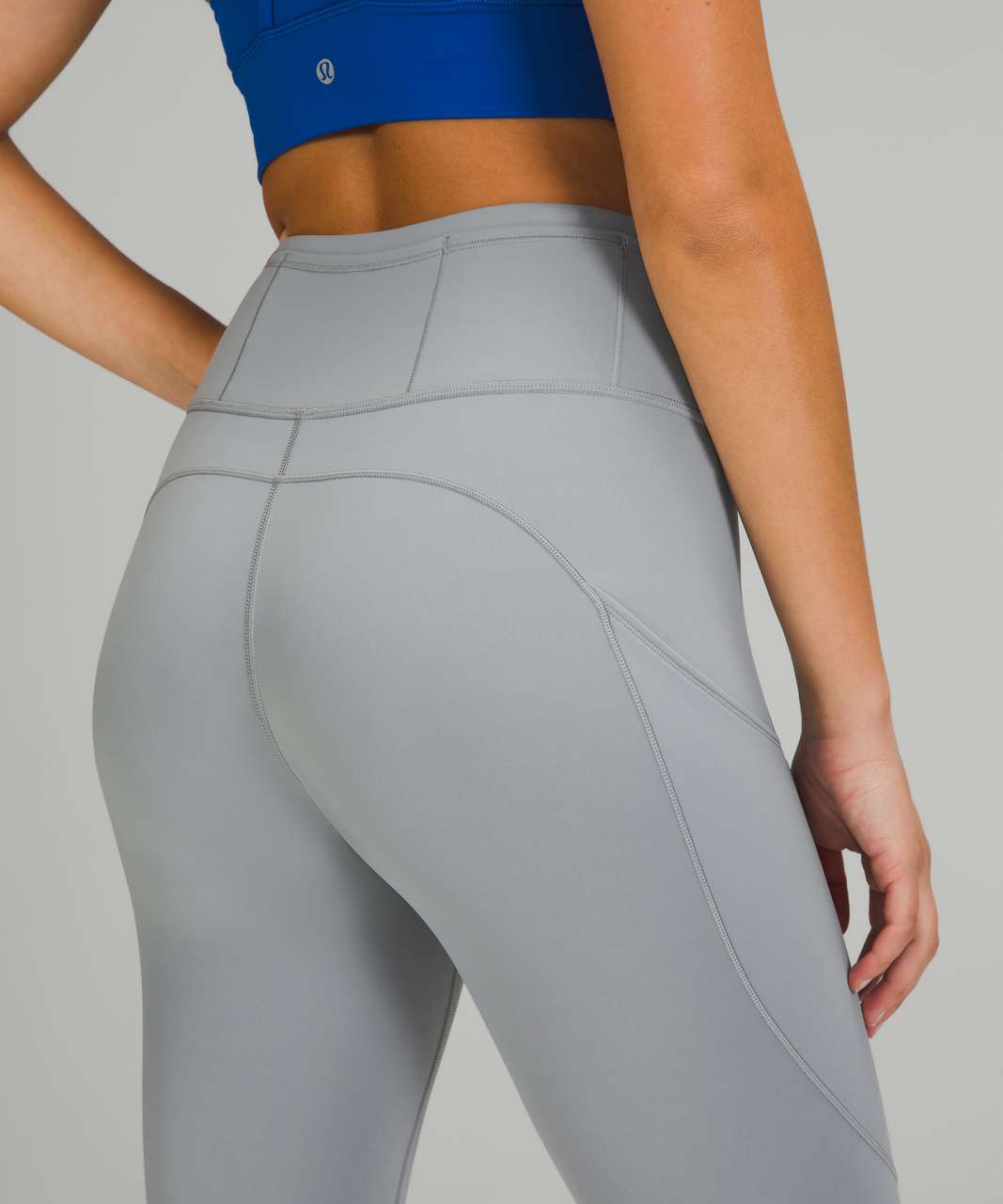 Unlimit High-Rise Tight 25” (Rhino Grey, size 0) + Flow Y Long Line (White,  size 2) : r/lululemon