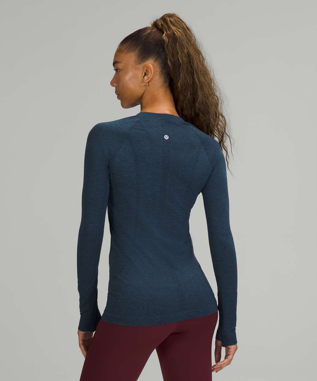 Lululemon Swiftly Tech Long Sleeve Shirt 2.0 True Navy / Iron Blue