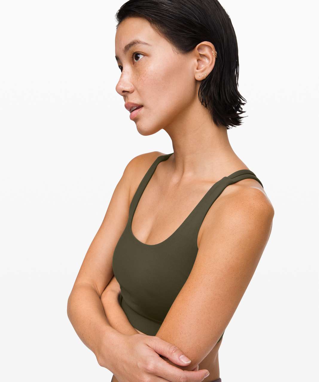 Lululemon Energy Bra *Medium Support, B–D Cups - Dark Olive - lulu