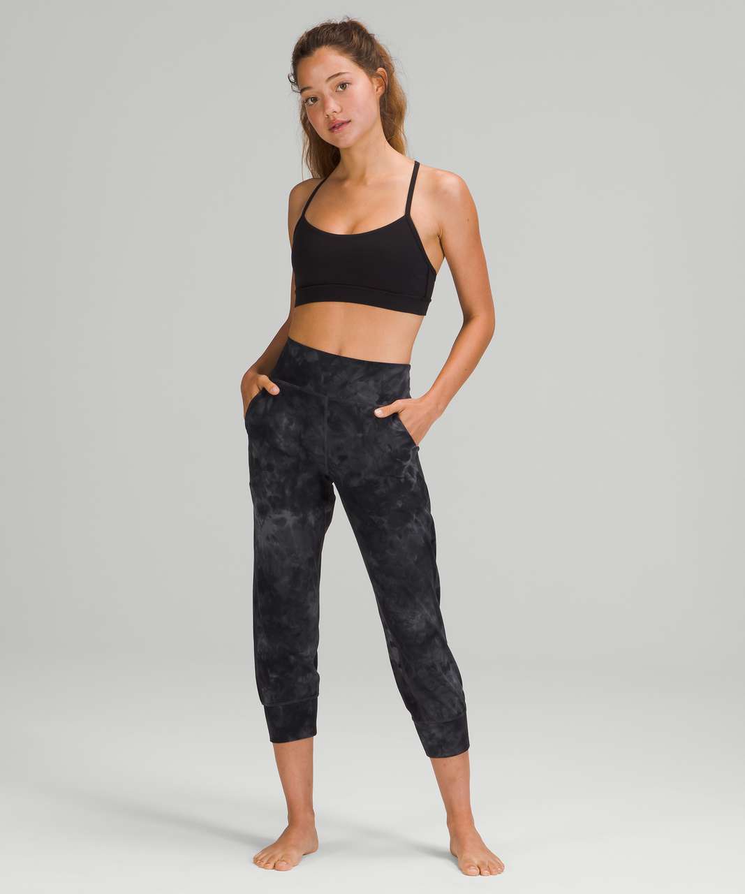 Lululemon Align Jogger Crop *23 - Diamond Dye Pitch Grey Graphite Grey -  lulu fanatics