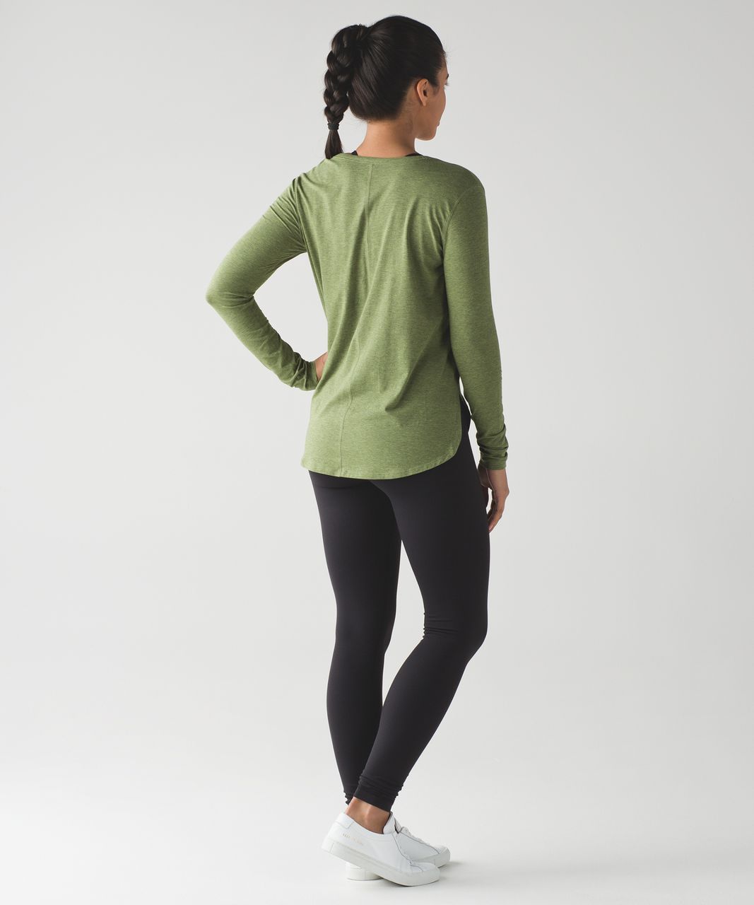 Lululemon Love Scoop Long Sleeve - Heathered Brave Olive