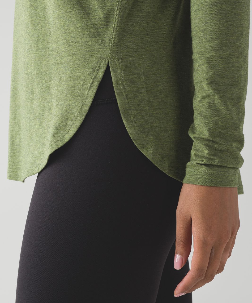 Lululemon Love Scoop Long Sleeve - Heathered Brave Olive