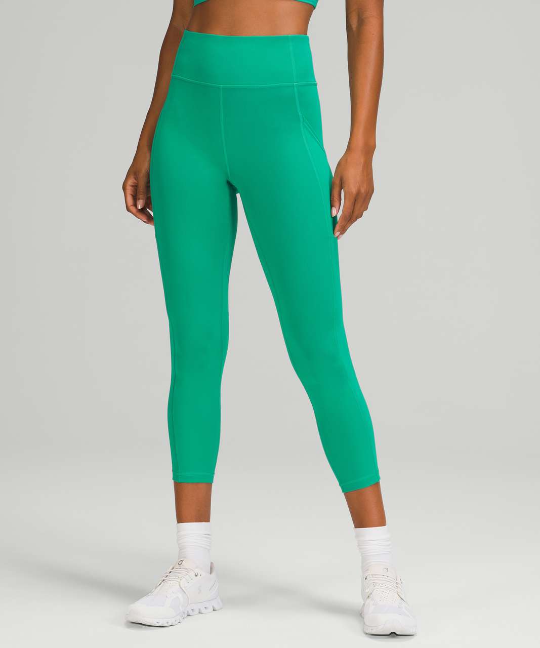 Light Green High Waisted Leggings 23”