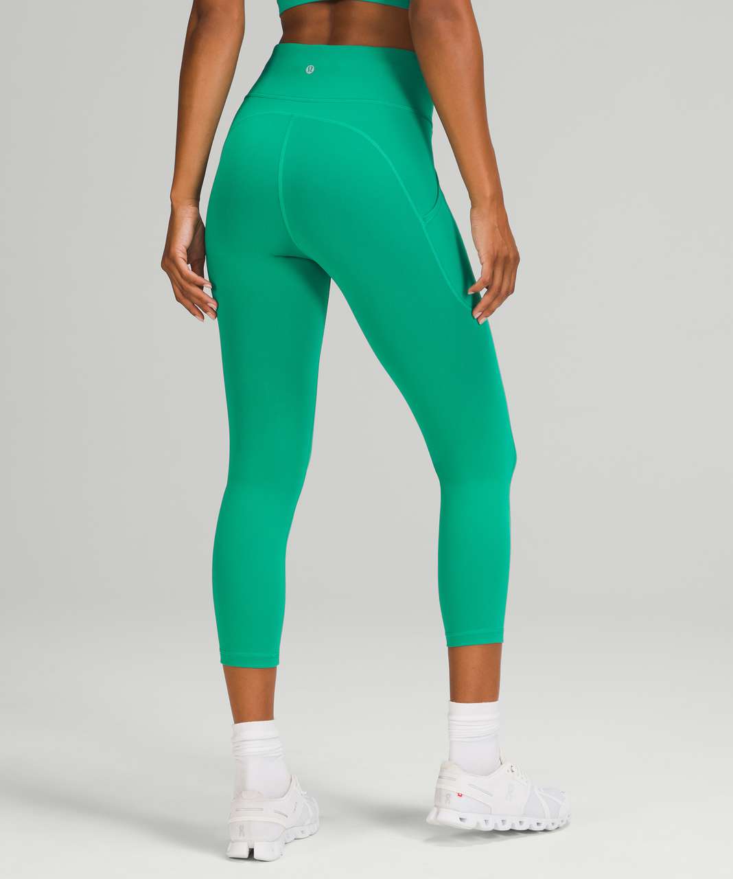 Lululemon Invigorate High-Rise Crop 23 - Maldives Green - lulu