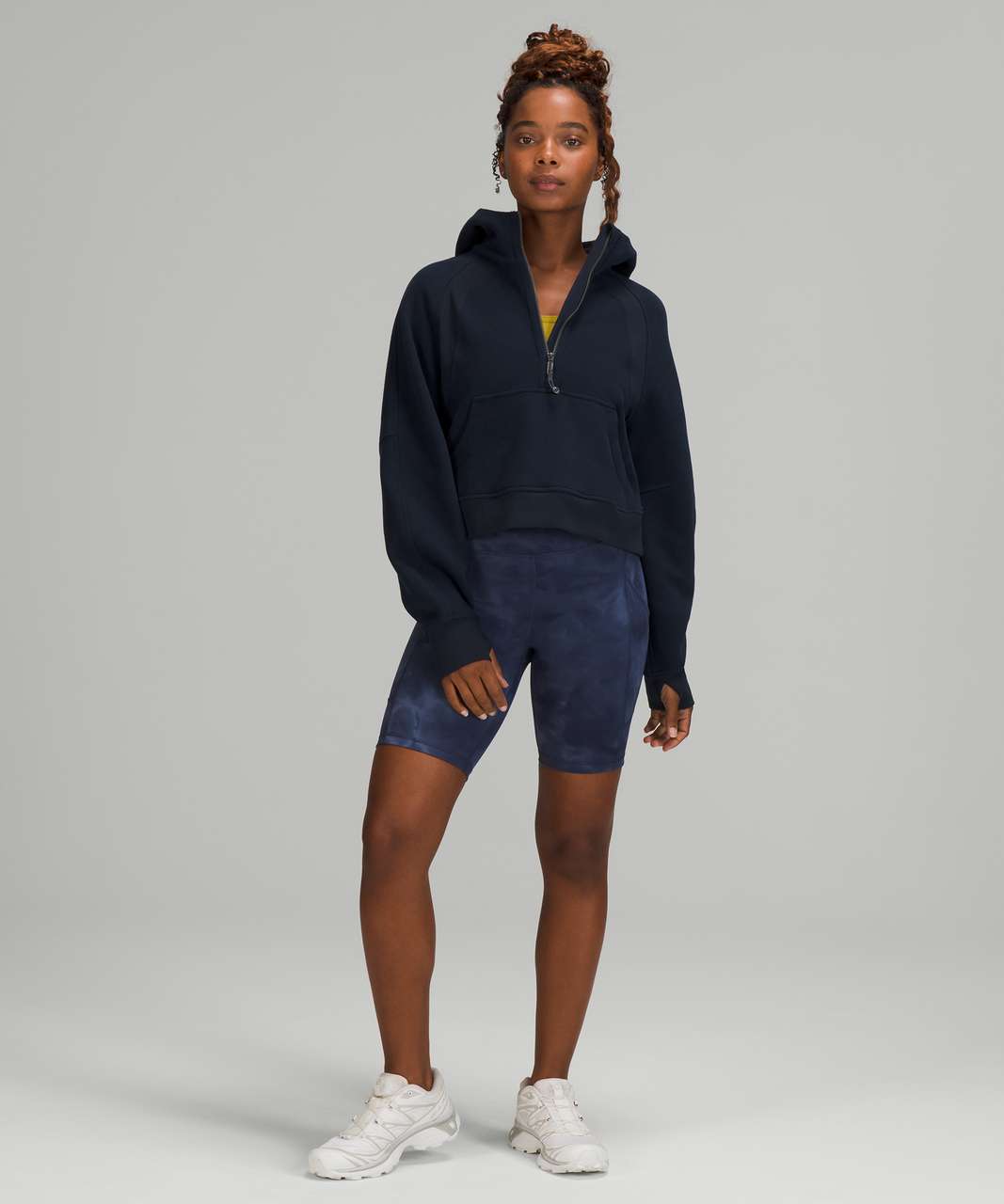 Lululemon Scuba Oversized 1/2 Zip Hoodie - True Navy