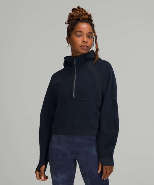 Lululemon Scuba Oversized Half-Zip Fleece Hoodie - Dark Forest - lulu  fanatics