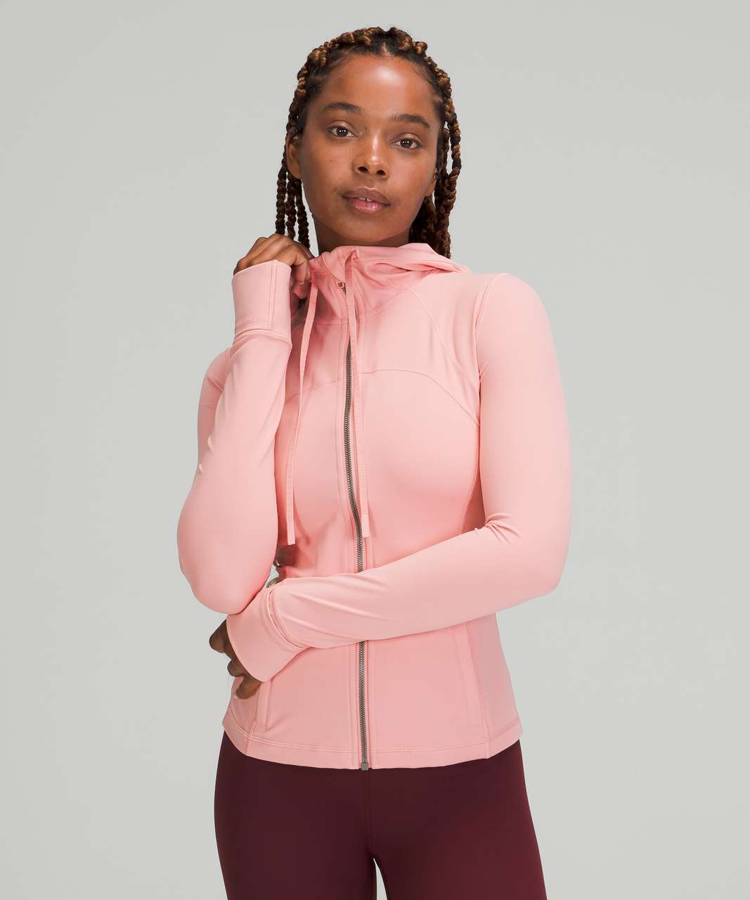 First Fit Pic! Hooded Define Jacket in Pink Puff (2) and French