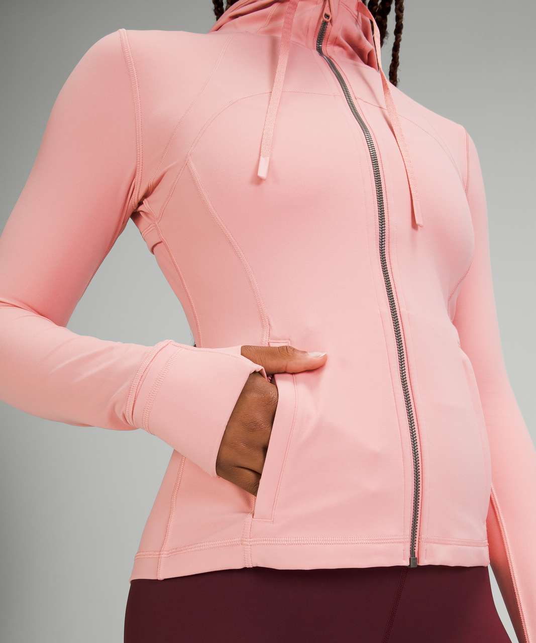 Lululemon Hooded Define Jacket Nulu In Pink Puff